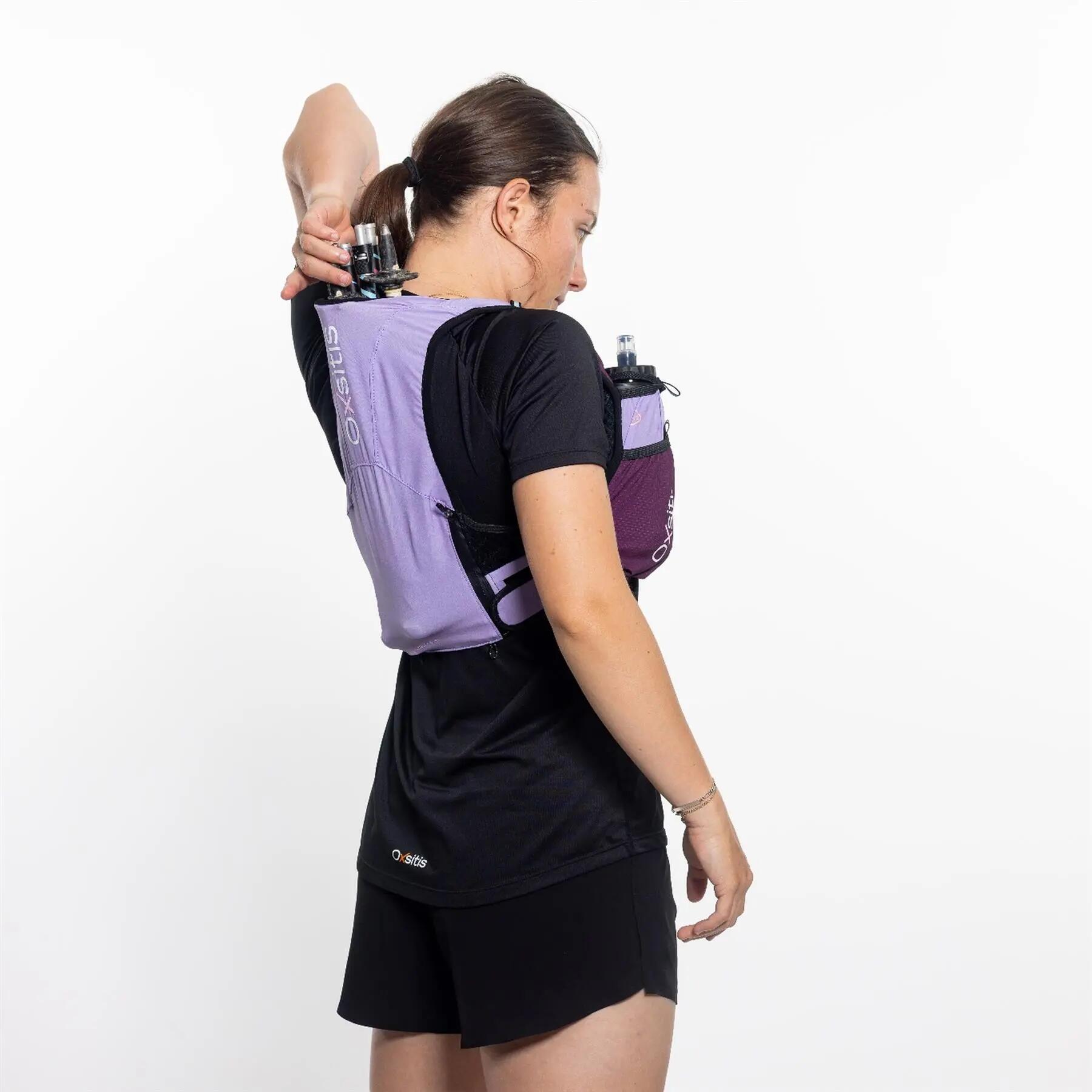Mochila de trail Oxsitis Gravity 5 Violeta para mujer 6/7