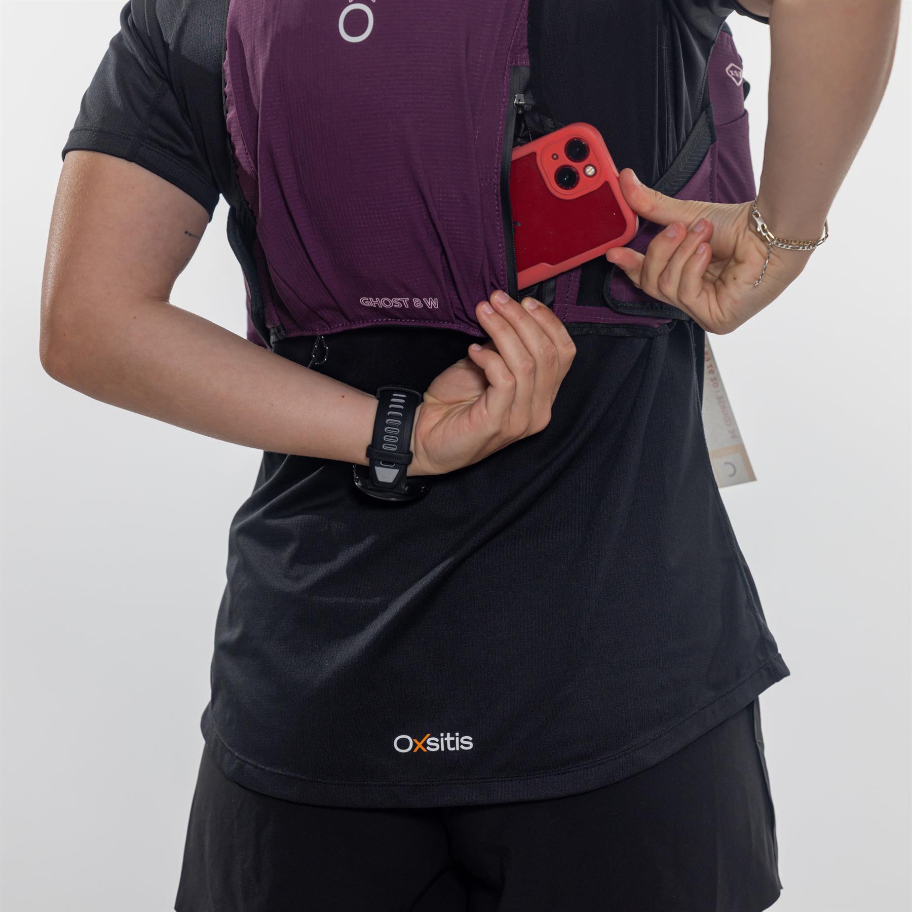 Sac d'Hydratation Oxsitis Ghost 8 Gris Rose Femme 5/7