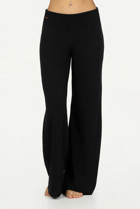 Pantalon de Yoga ou louge large et confortable Flow Summer - Noir Onyx