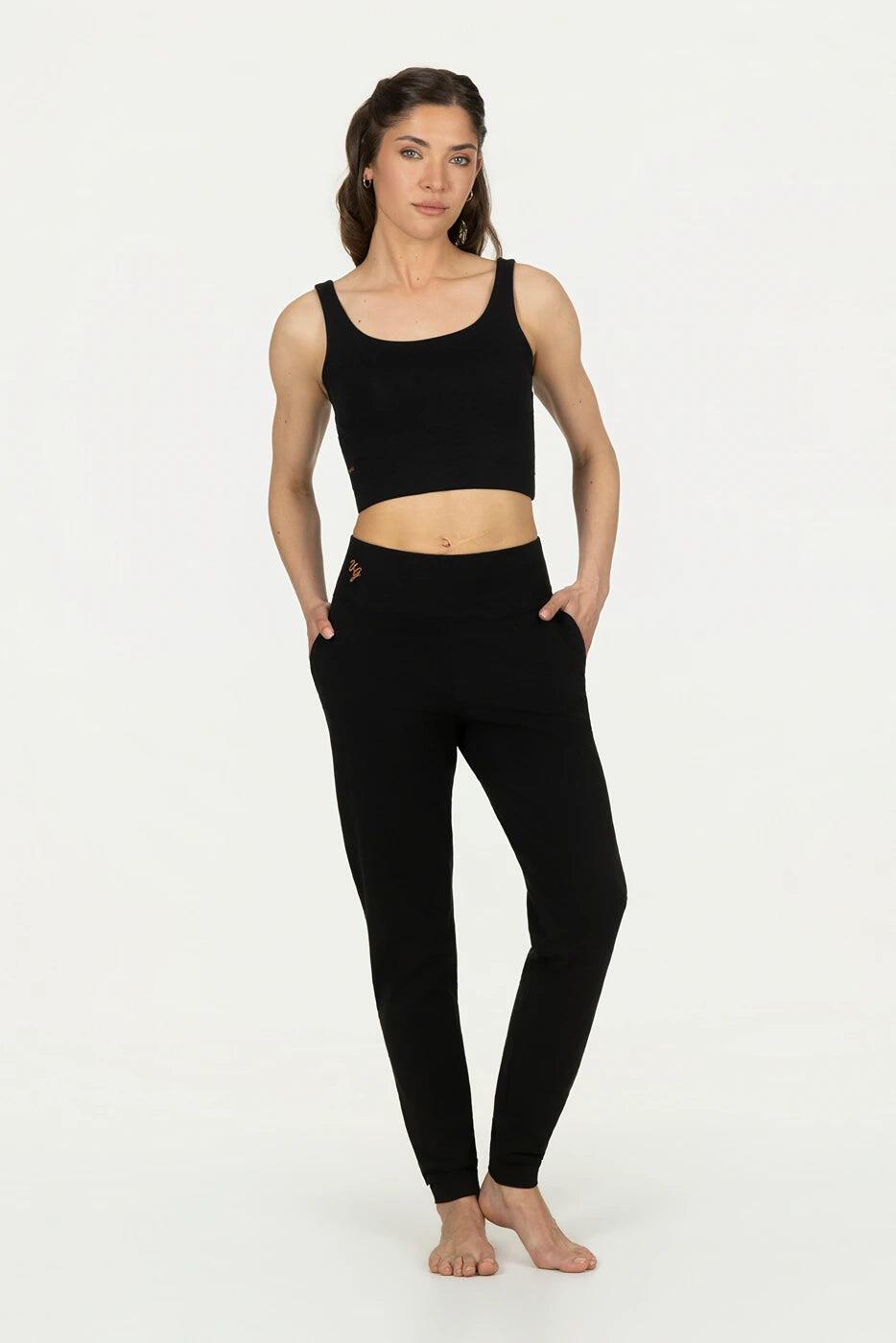 Oba - Pantalon de Yoga et Pilates et Pilates confortable - Noir Onyx 4/5