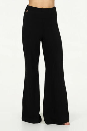 Pantalon de Yoga et Pilates tendance à coupe ample Maeve - Noir Onyx