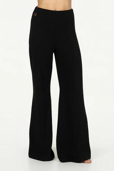 Pantalon de Yoga et Pilates tendance à coupe ample Maeve - Noir Onyx
