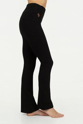 Pranafied - Pantalon de Yoga et Pilates avec bande rabattable - Aubergine