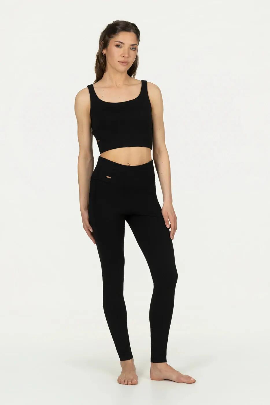 Legging de Yoga et Pilates Tara avec Poches - Noir 4/5