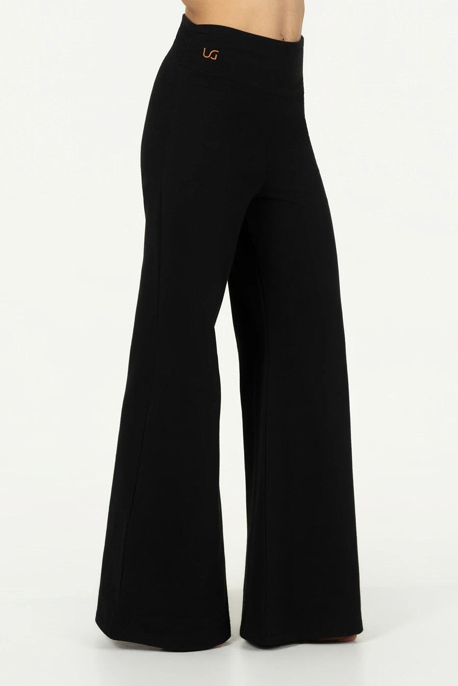 Pantalon de Yoga et Pilates tendance à coupe ample Maeve - Noir Onyx 2/5