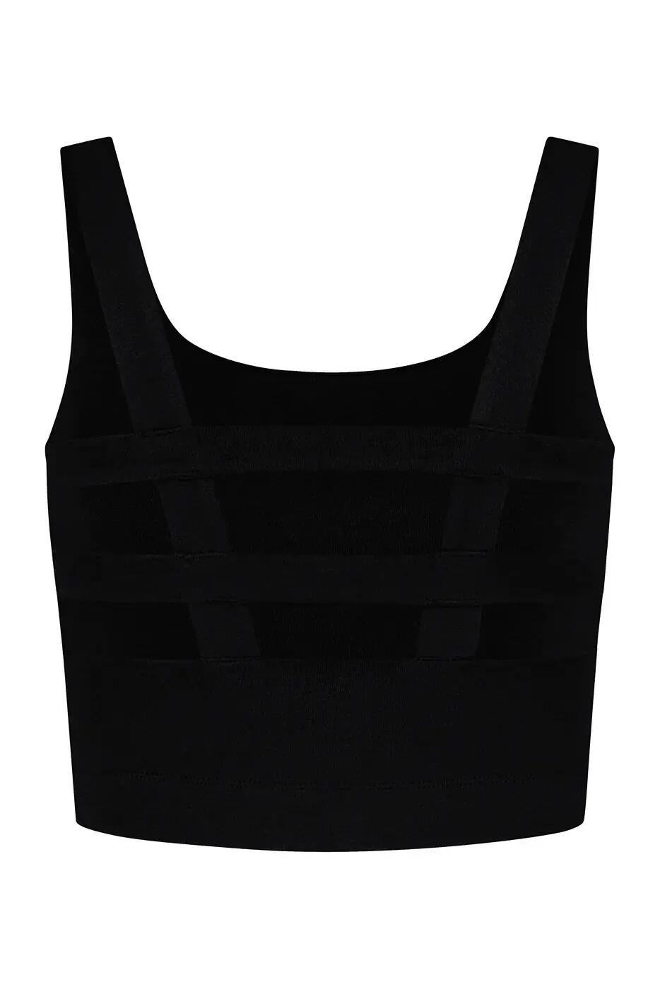 Soutien-Gorge de Sport de Yoga et Pilates Mandala – Noir Onyx 5/5