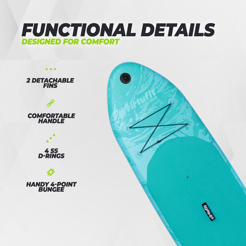Virtufit Supboard Surfer 305 - Portocaliu - Include Vasle si accesorii