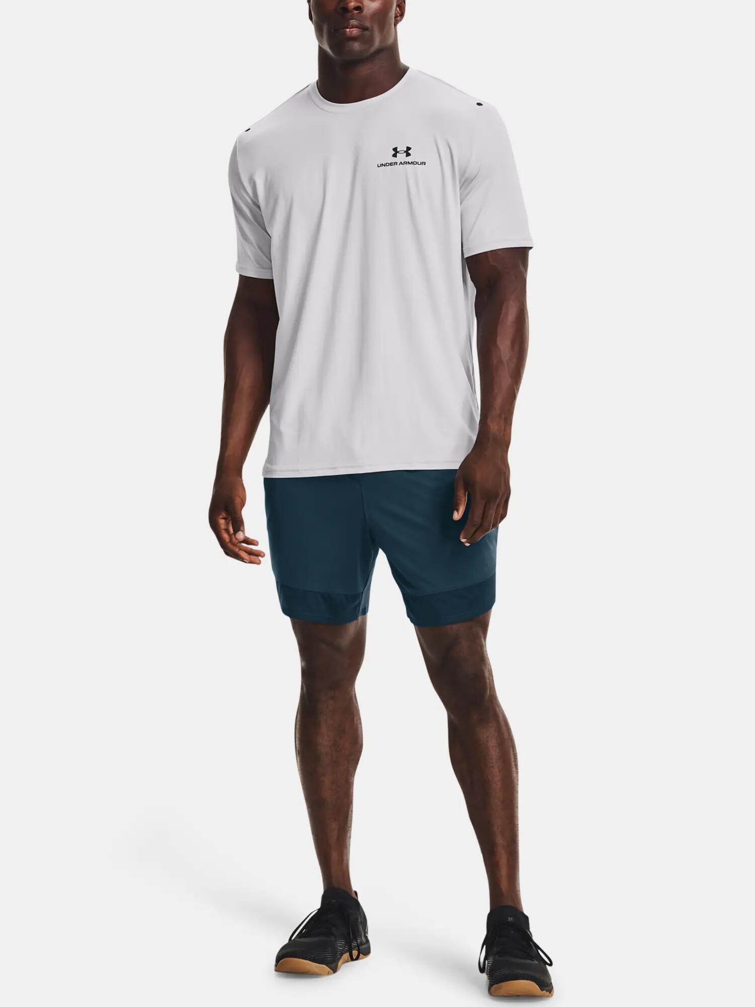 Ua Rush Energy Ss férfi rövid ujjú sport póló - fehér 6/6