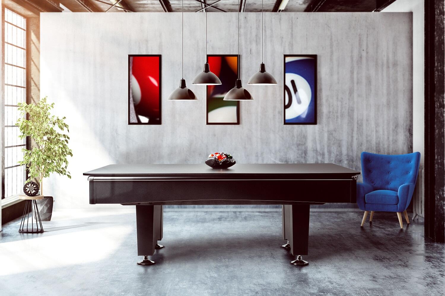 Stół bilardowy „Black Pool”, 9 ft, nowy z płytą łupkową 13/14