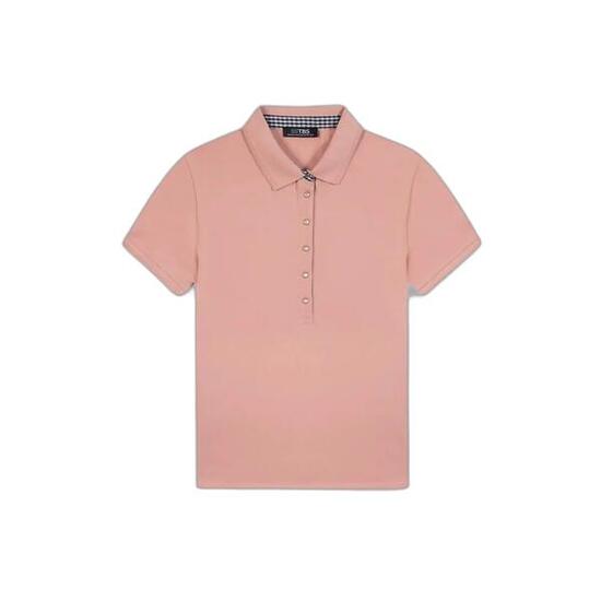 Polo manches courtes - femmes - lizzipol - rose/rouge