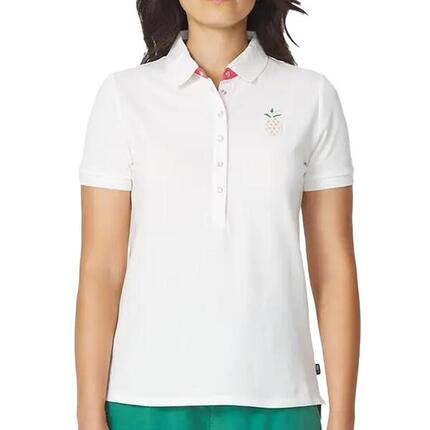 Polo manches courtes - Femme - BONIEPOL - Blanc/Ecru