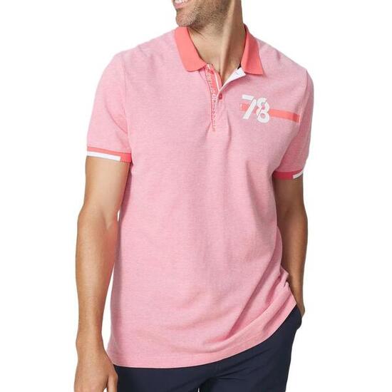 Polo manches courtes - Homme - Coupe ajustée - JERODPOL - Rose/rouge