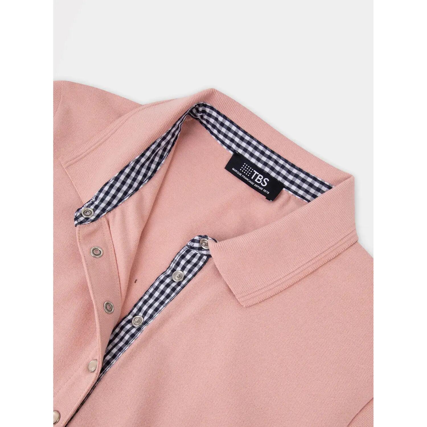 Polo - Femme - Manches courtes - LIZZIPOL - Rose/rouge 5/5