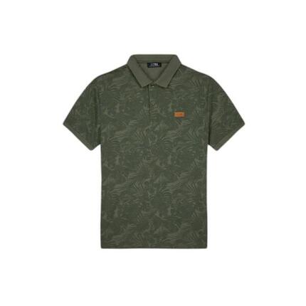 Polo - homme - manches courtes, col boutonné - paccopol - bleu