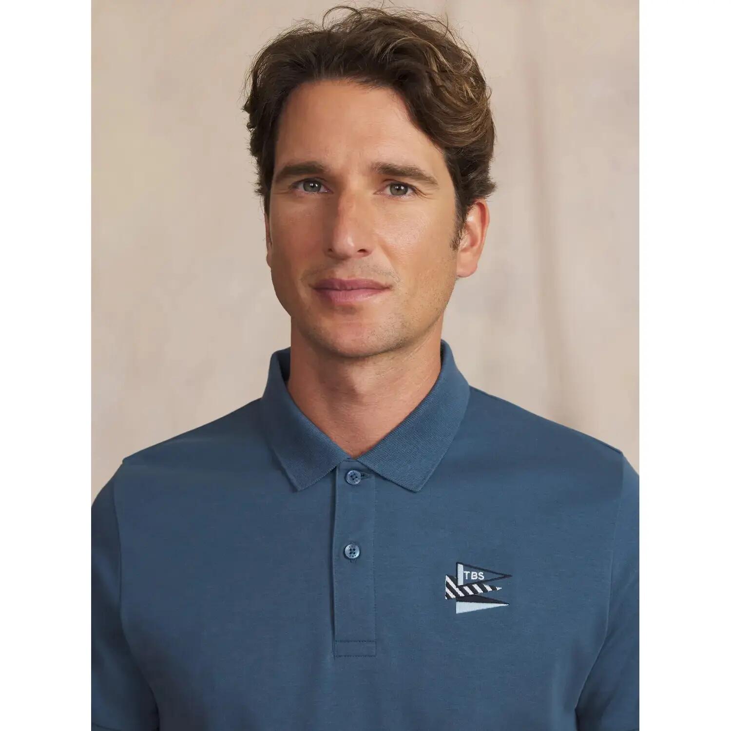 Polo manches courtes - Sport - Homme - Coupe ajustée - ANDROPOL - Bleu 5/5