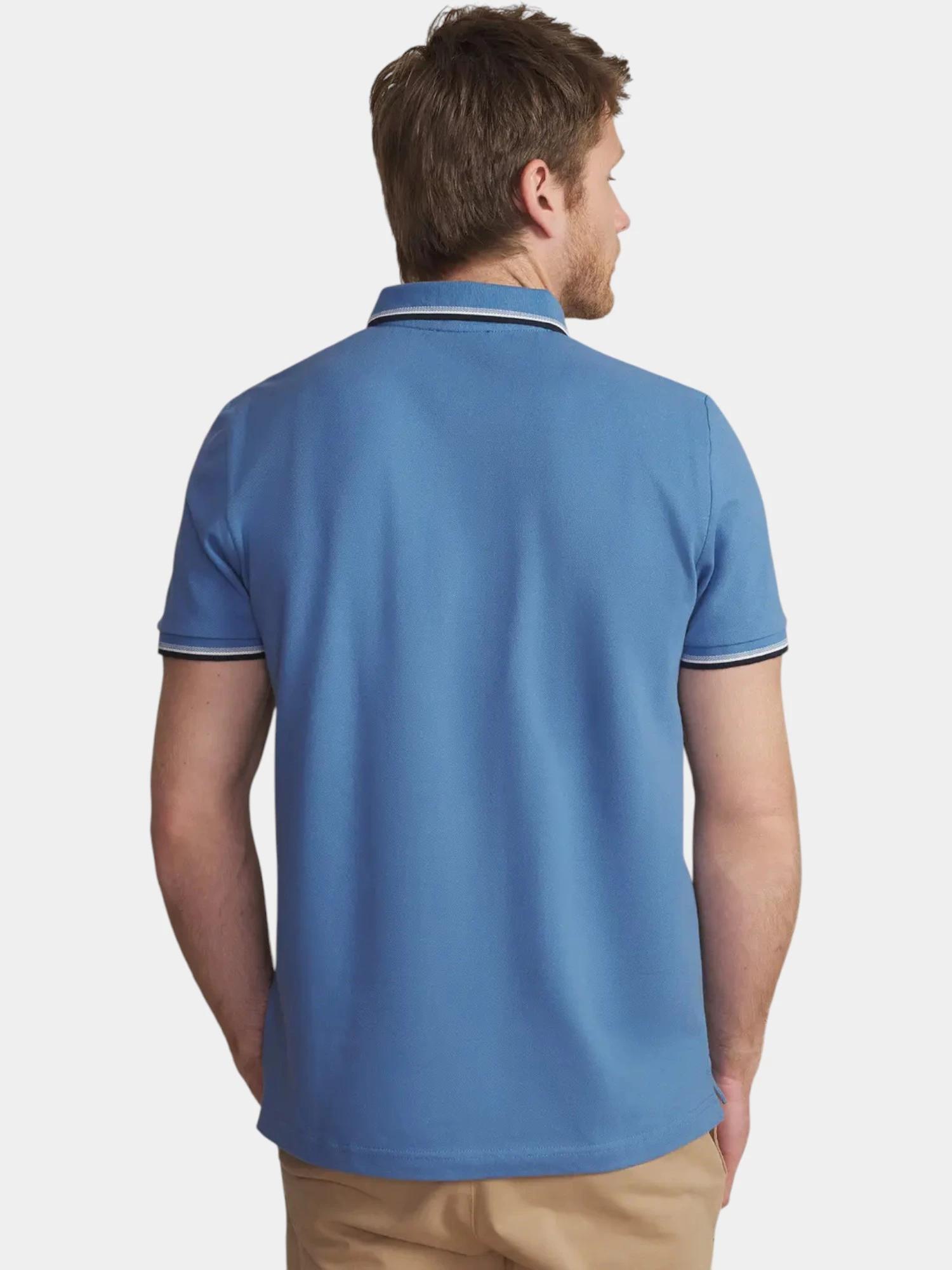 Polo - Sportswear - Homme - Manches courtes, coupe ajustée - YVANEPOL - Bleu 2/5