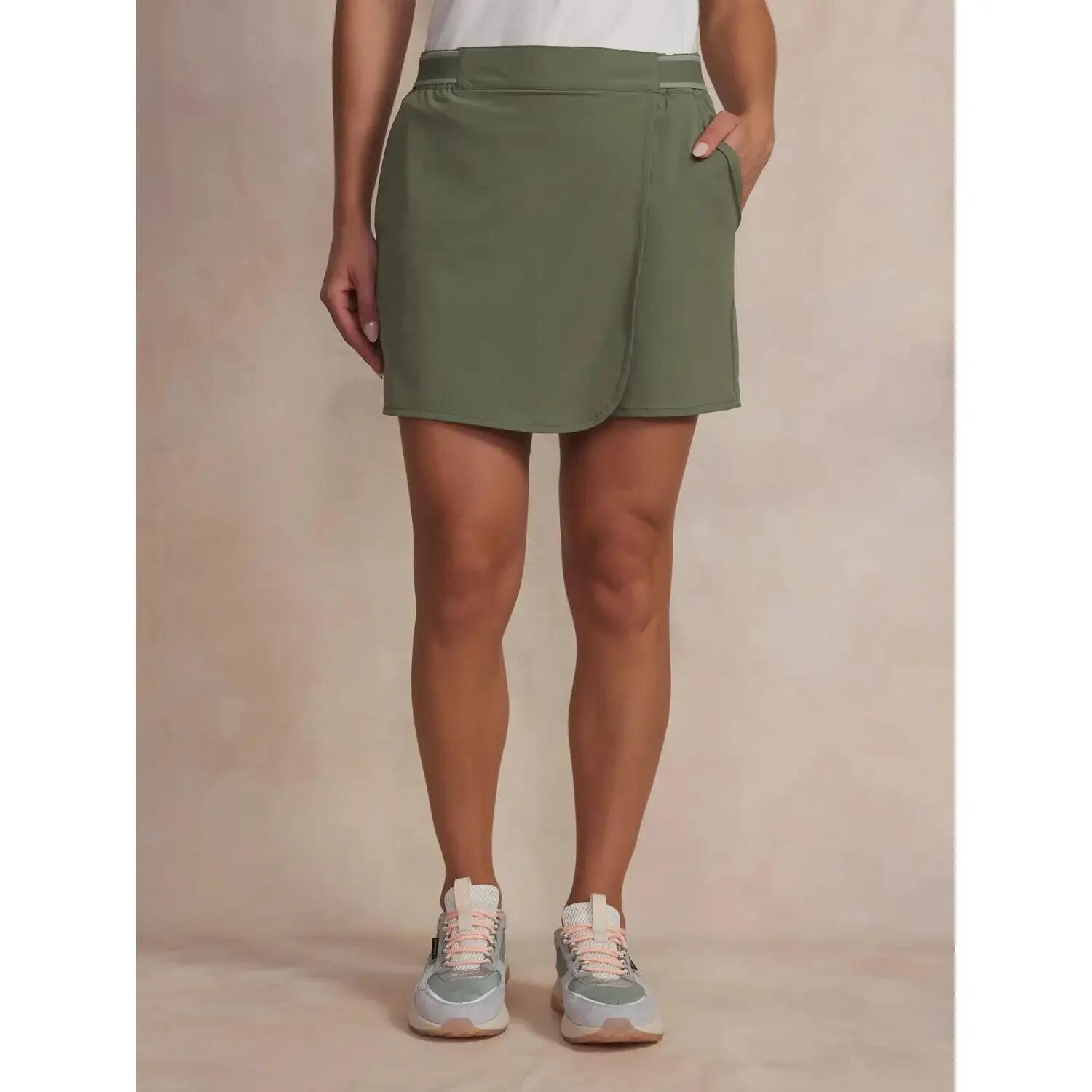 Short Femme - Taille semi-élastique, poches - DARCISHO - Vert 2/5