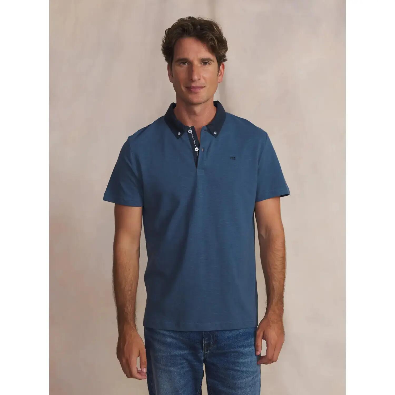 Polo - Homme - Manches courtes, col boutonné - ARRYGPOL Bleu 2/4