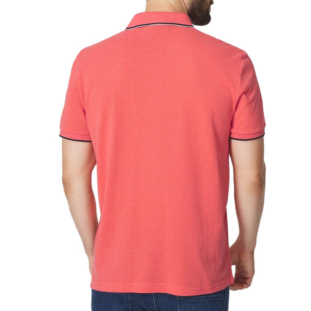 Polo - Homme - Manches courtes ajusté - KAMALPOL - Rose/rouge 2/5