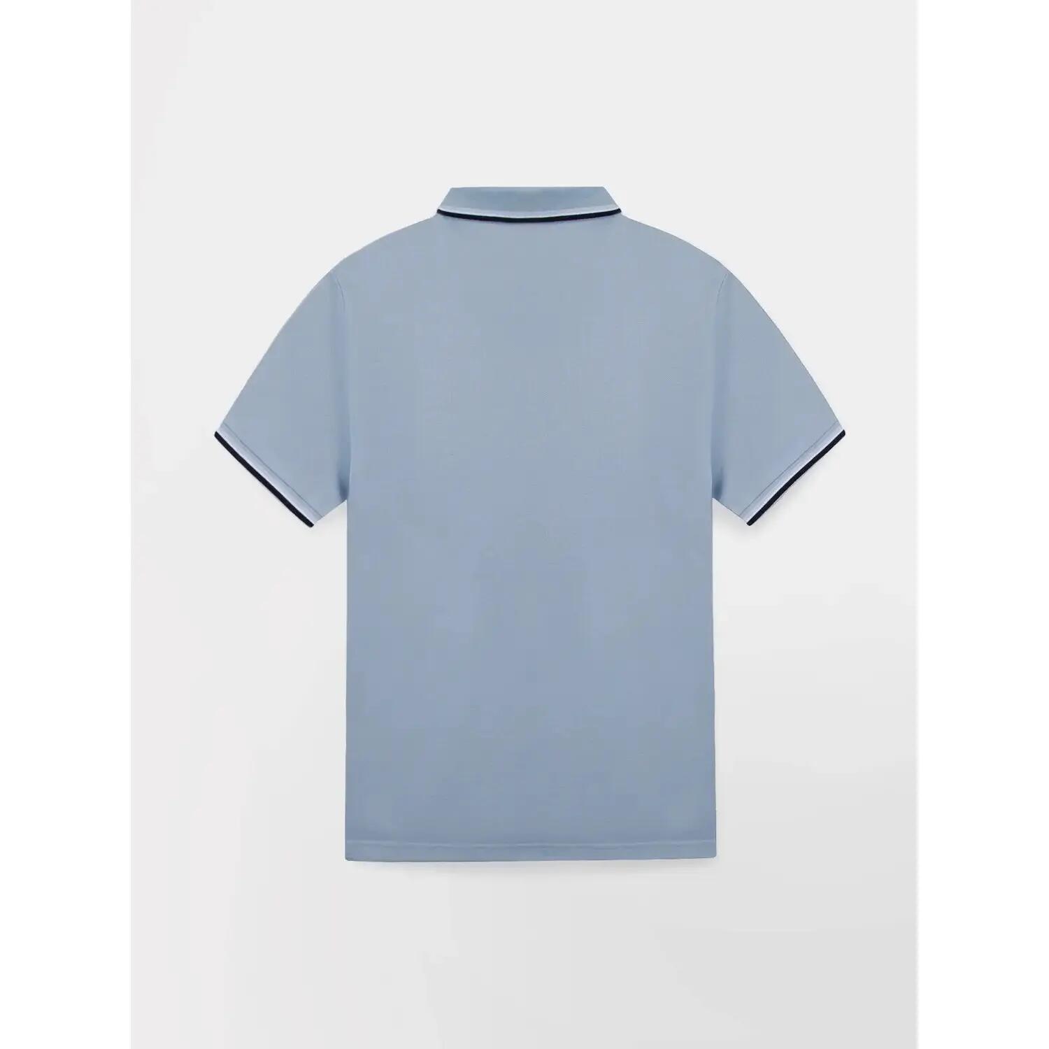 Polo manches courtes - Sport - Homme - Coupe ajustée - YVANEPOL - Bleu caraïbes 2/2