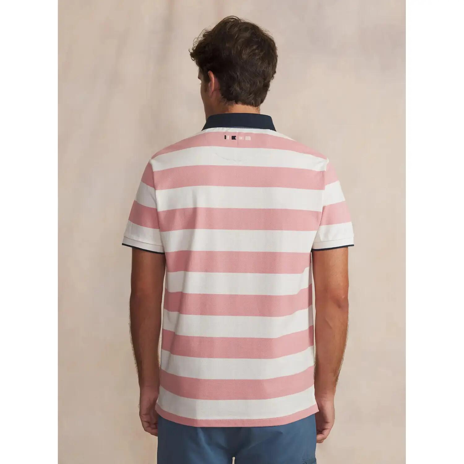 Polo - homme - manches courtes - govanpol - rose/rouge 4/5