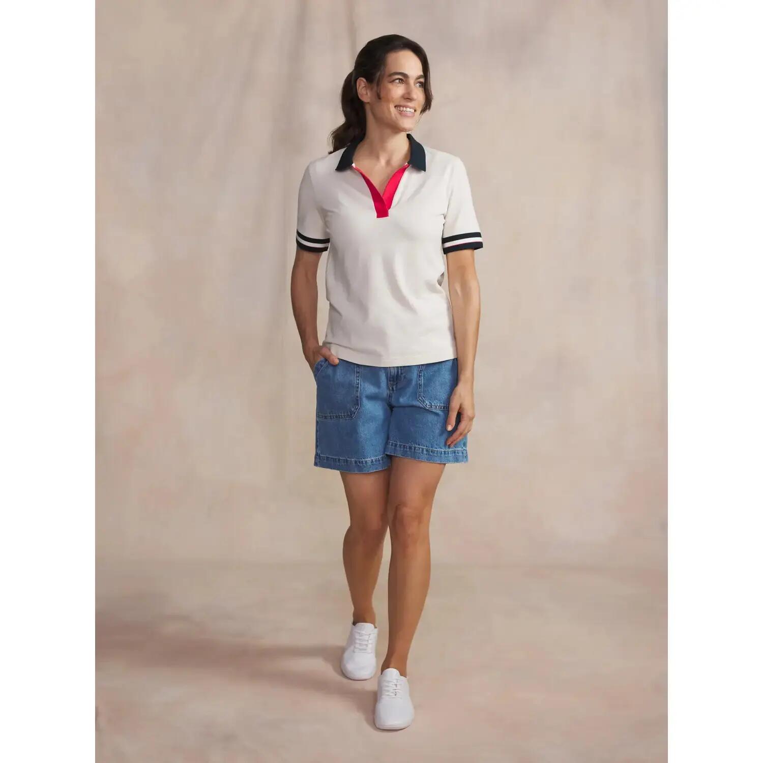 Polo - Casual - Femme - Manches courtes, col polo boutonné - MAGGYPOL Blanc/écru 3/5