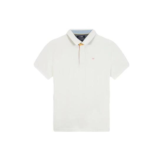 Polo - Homme - Manches courtes, col boutonné - CLIDEPOL - Blanc