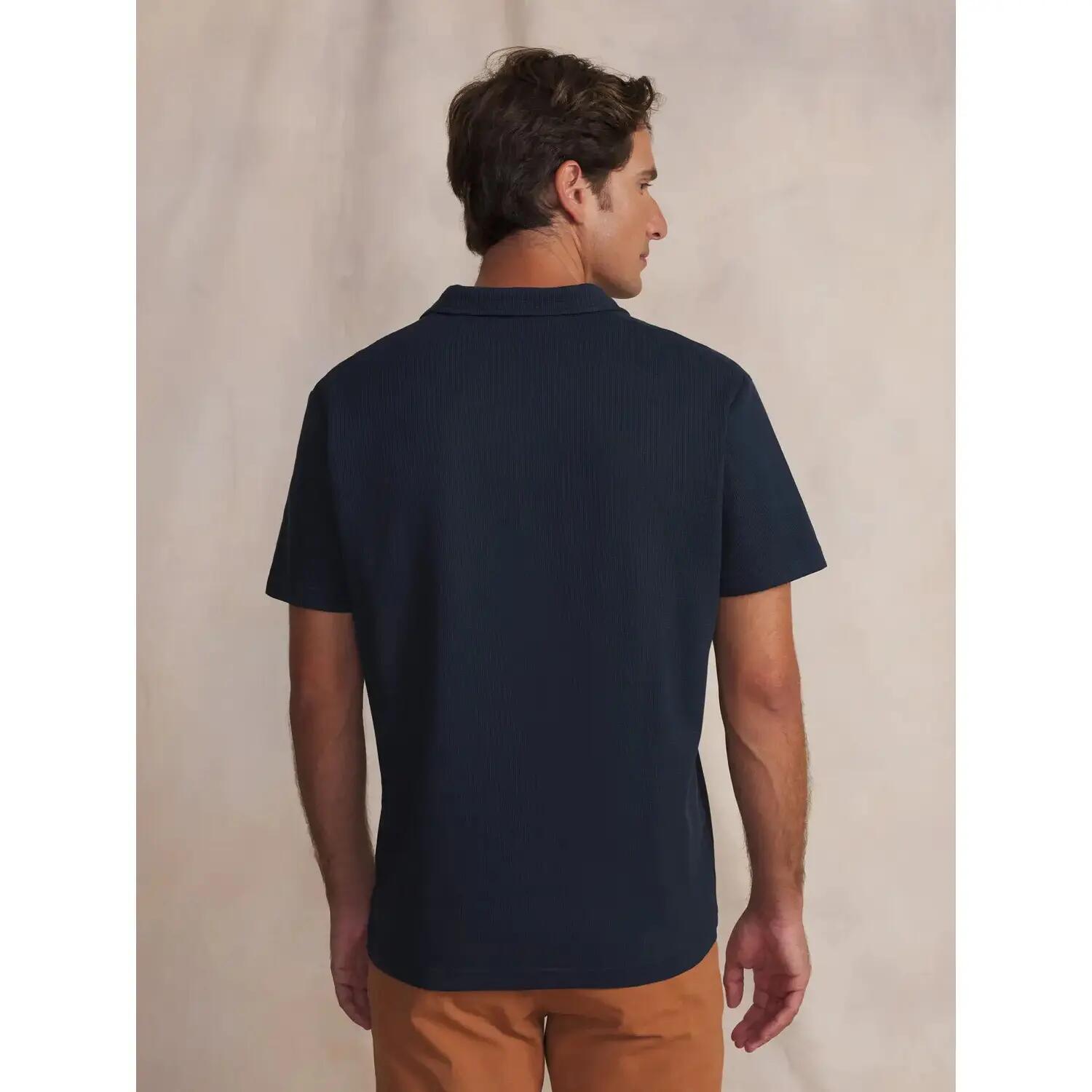 Polo - Homme - Manches courtes ajusté - WALLYPOL - Bleu marine 4/4