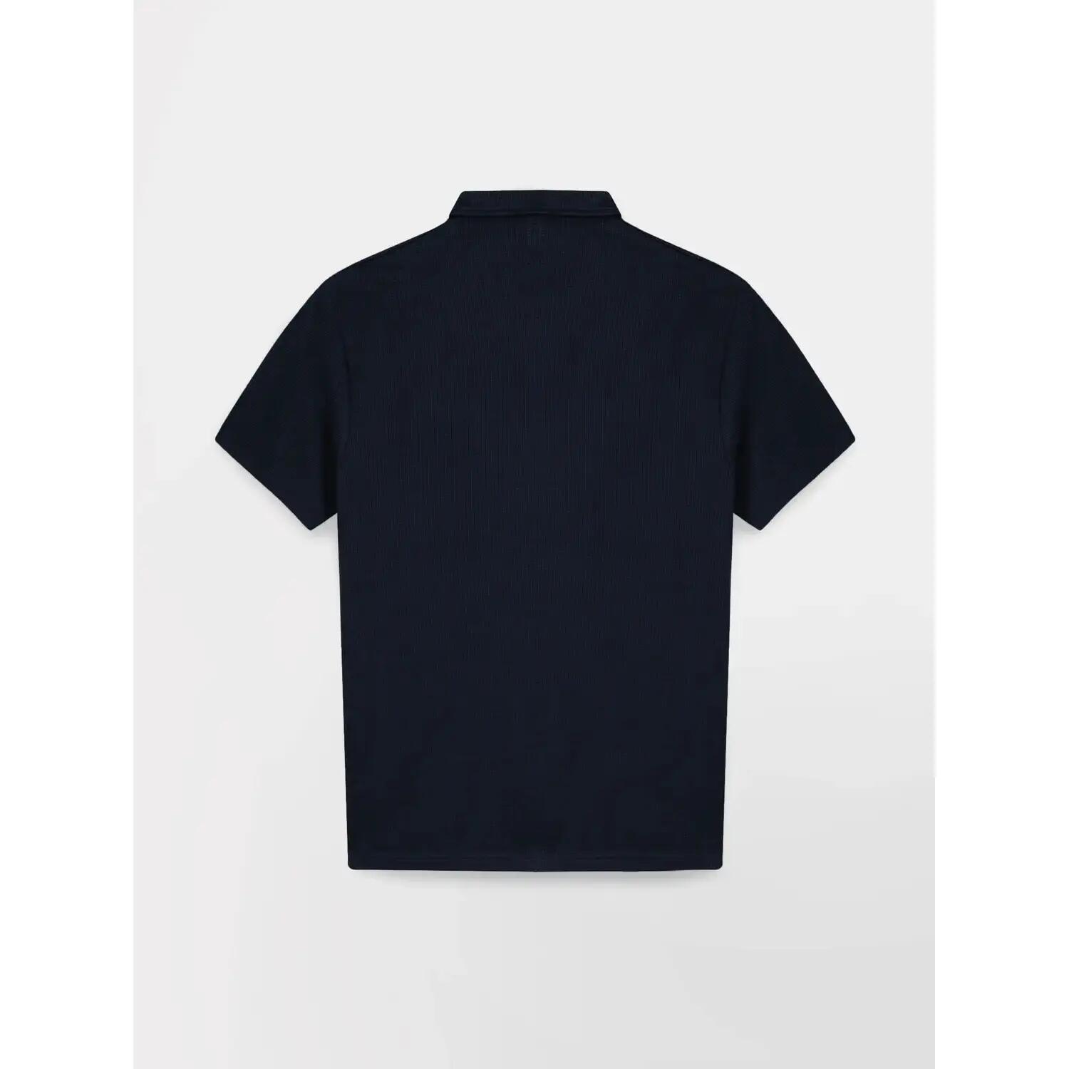 Polo - Homme - Manches courtes ajusté - WALLYPOL - Bleu marine 3/4