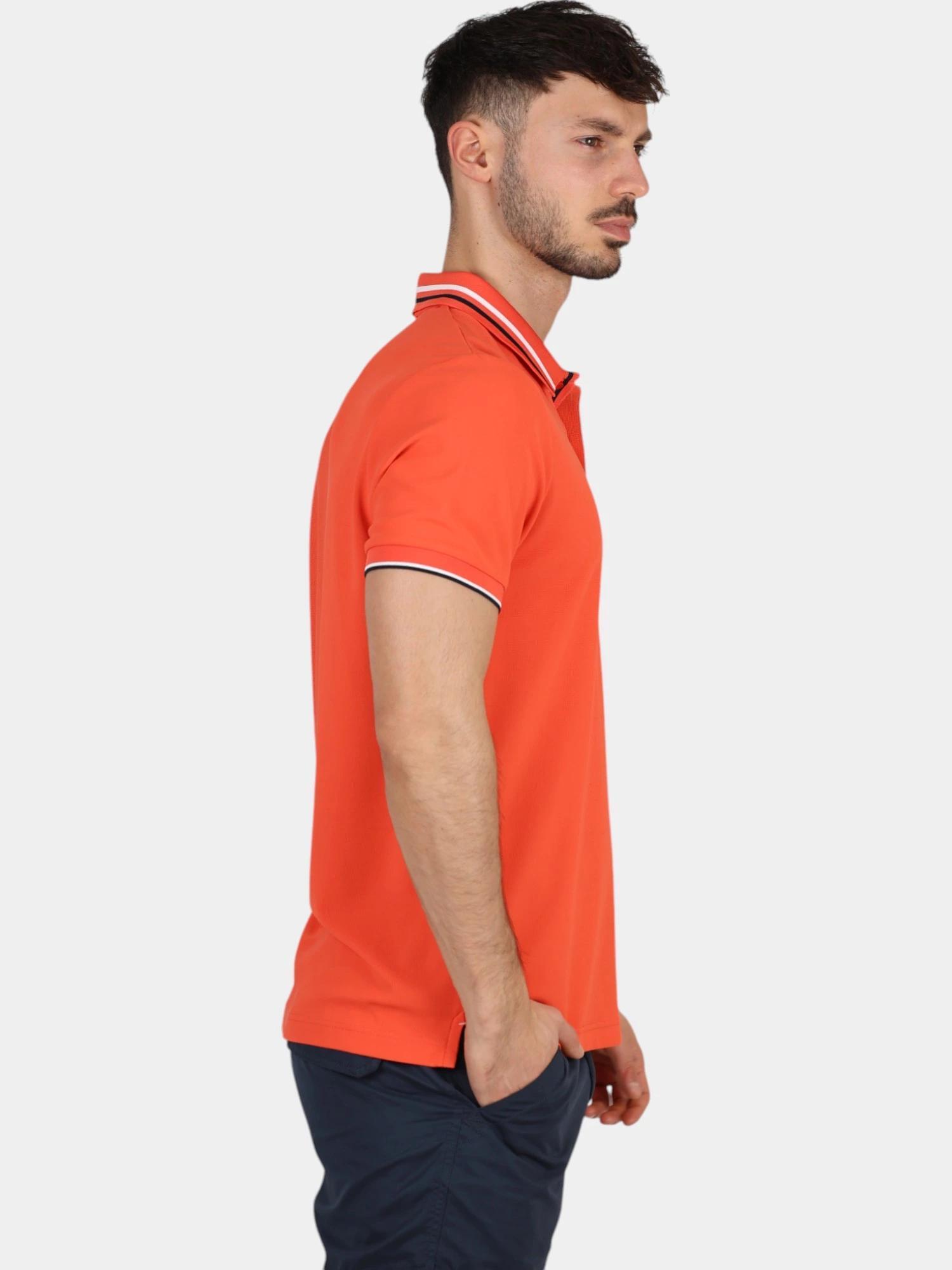 Polo homme - Manches courtes - SELIMPOL - Rose/rouge 4/6