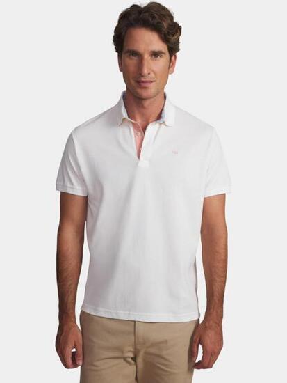 Polo - Sport - Homme - Manches courtes, coupe ajustée - CLIDEPOL - Blanc/Écru