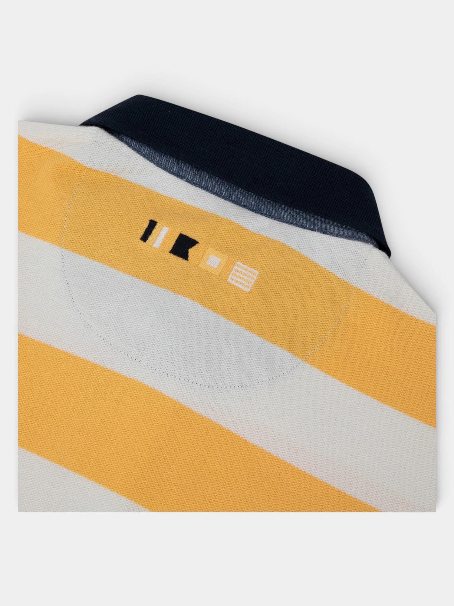 Polo - Homme - Manches courtes ajusté - GOVANPOL - Jaune/orange 5/6
