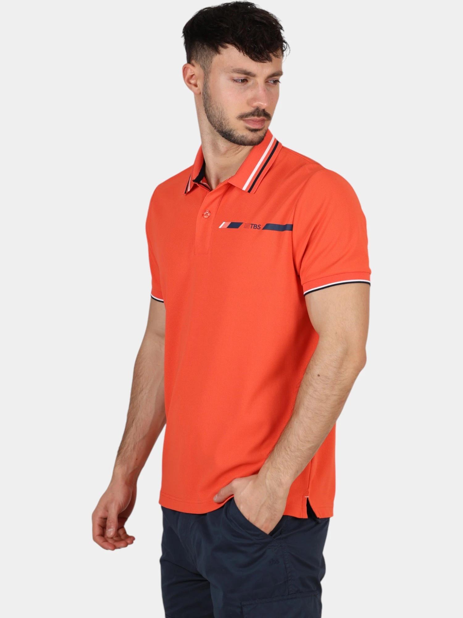 Polo homme - Manches courtes - SELIMPOL - Rose/rouge 2/6