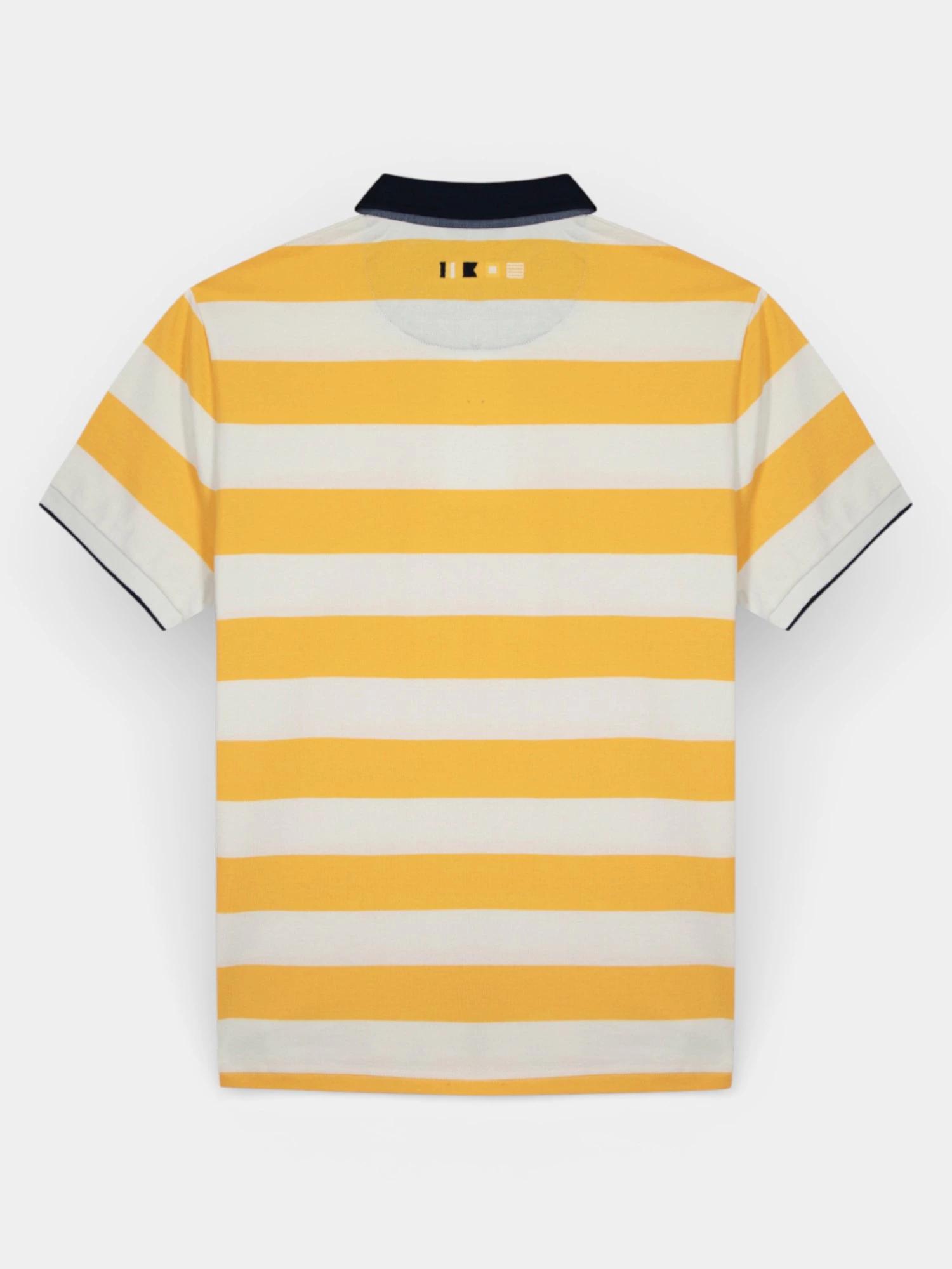 Polo - Homme - Manches courtes ajusté - GOVANPOL - Jaune/orange 4/6