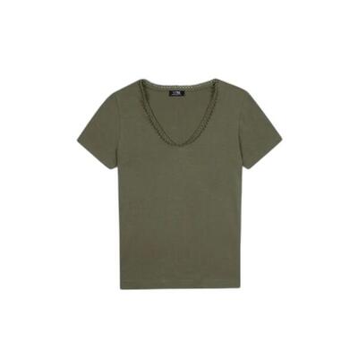 Dames-t-shirt met v-hals tbs adama