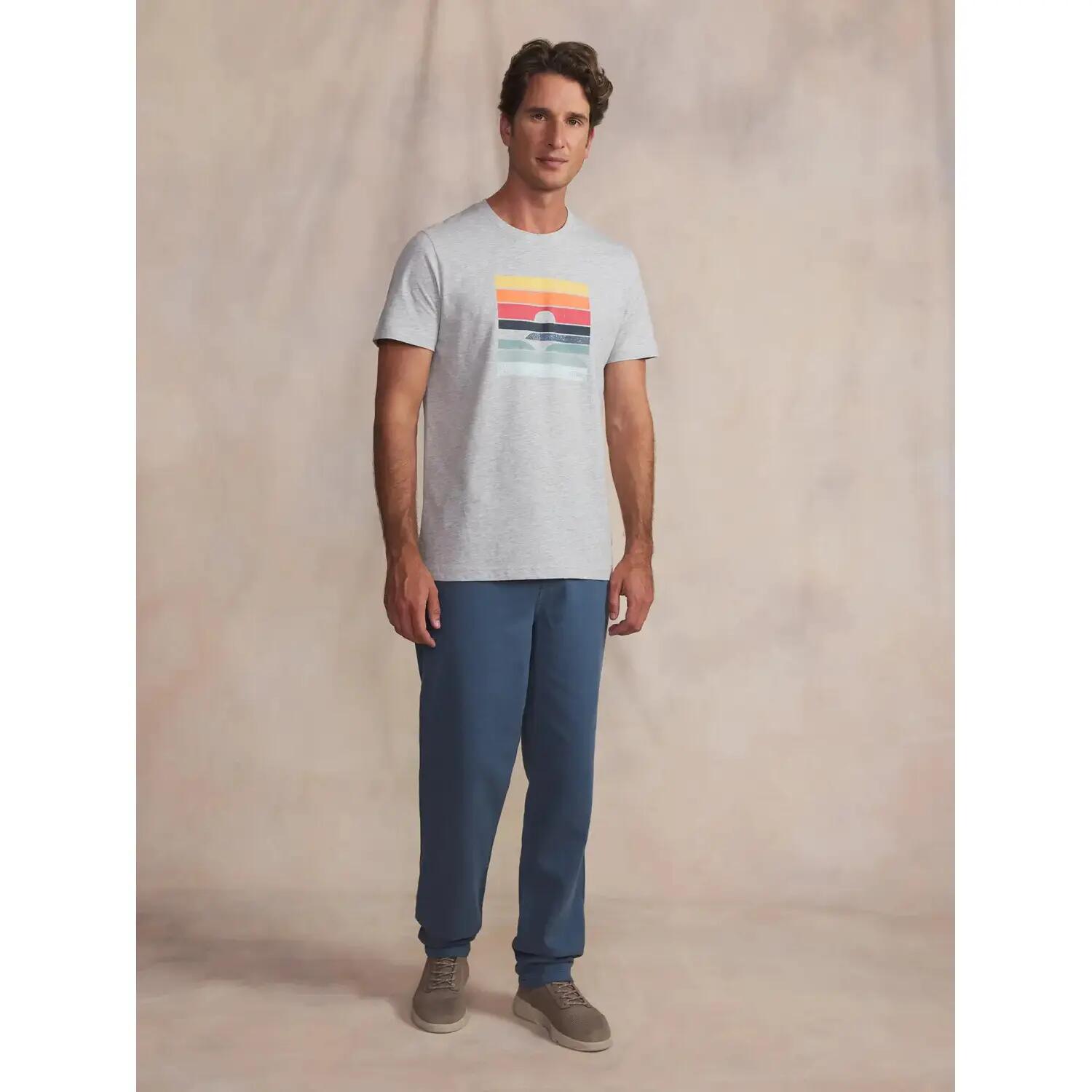 T-shirt - Homme - Col rond, manches courtes - KERANTEE - Gris 3/5