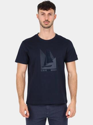 T-shirt manches courtes Homme OMARITEE - Marine