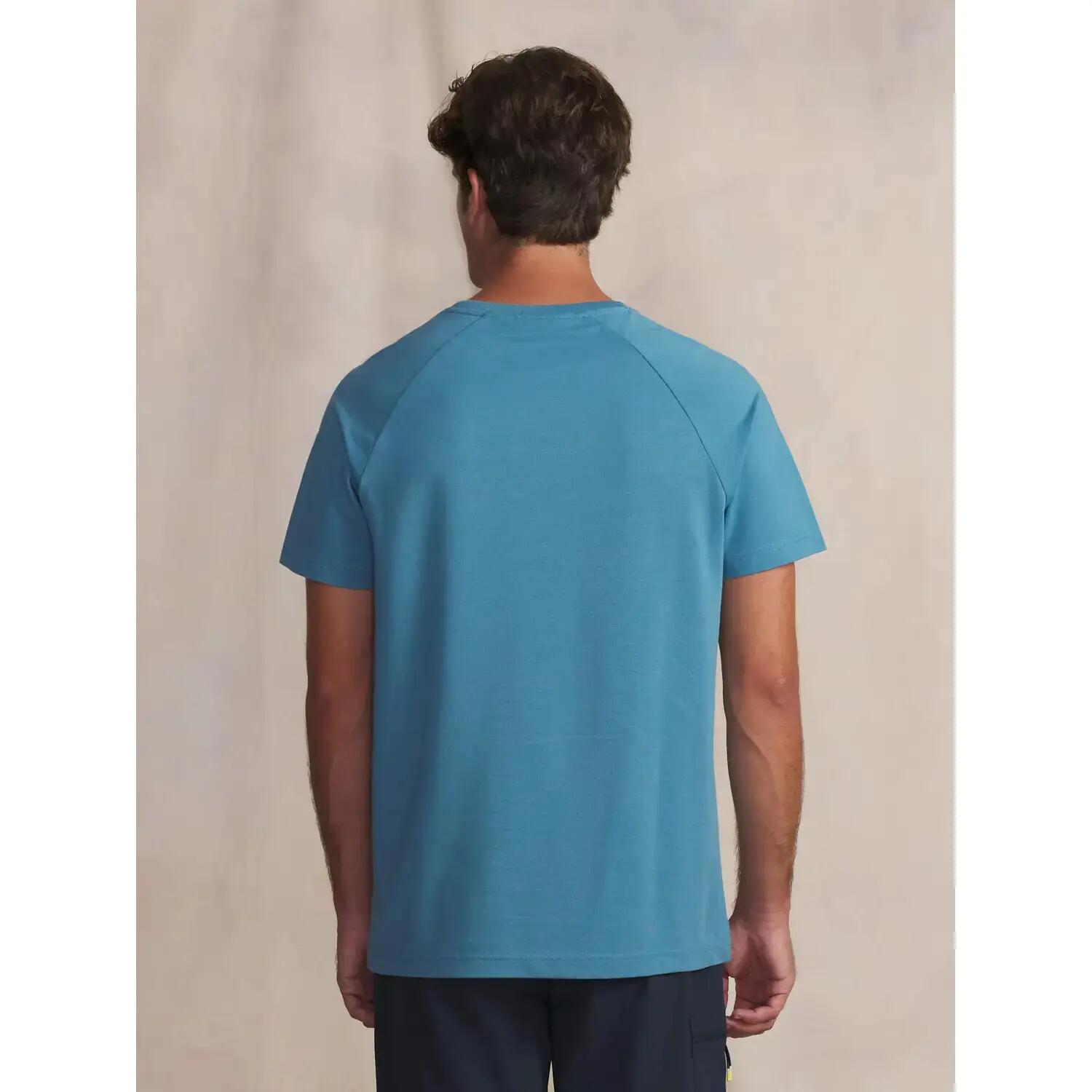 T-shirt manches courtes - Sport - Homme - Coupe ajustée - MAELLTEE - Bleu 4/4