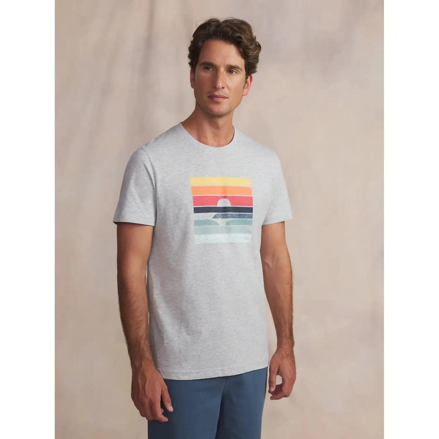 T-shirt - Homme - Col rond, manches courtes - KERANTEE - Gris 2/5