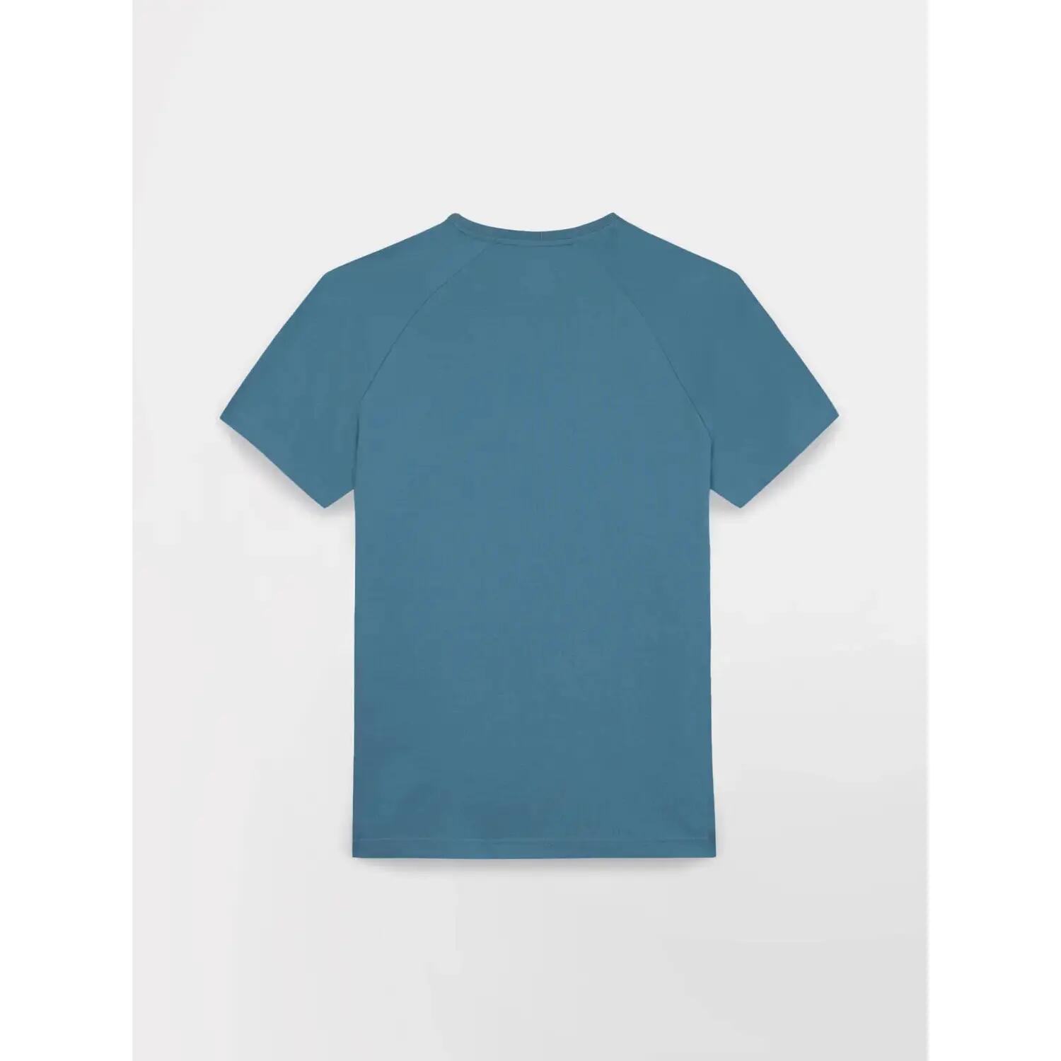 T-shirt manches courtes - Sport - Homme - Coupe ajustée - MAELLTEE - Bleu 3/4
