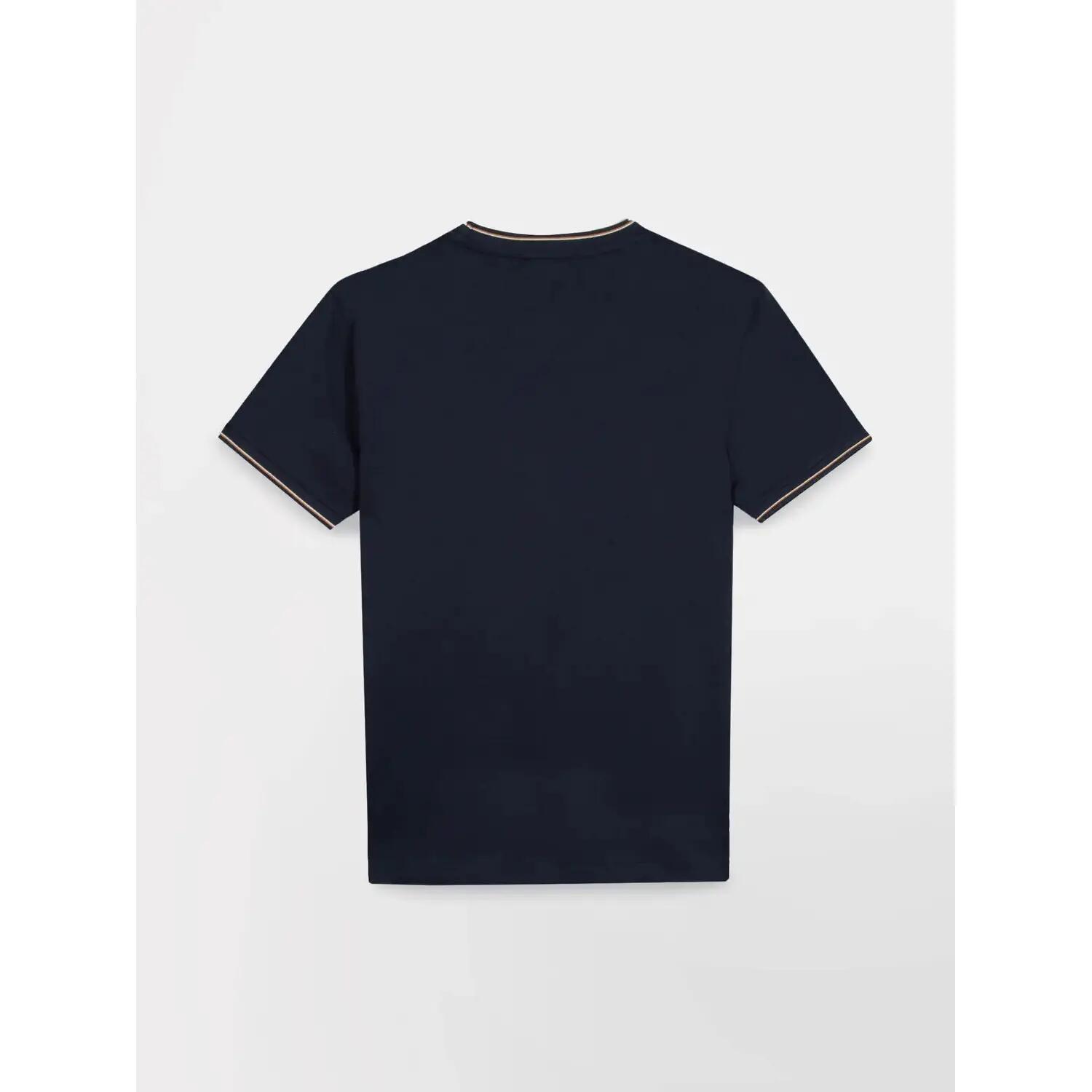 T-shirt manches courtes homme - DARELTEE - Bleu marine 4/5