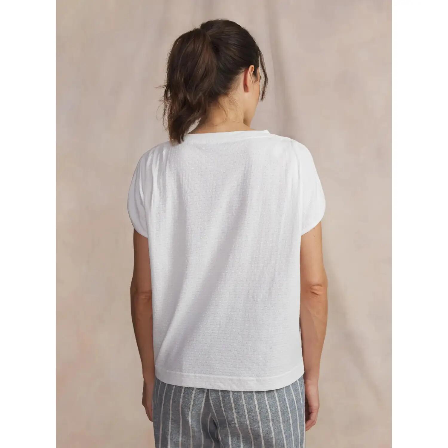 T-shirt - femme - manches courtes, encolure ronde - rommytee - blanc/ecru 4/5