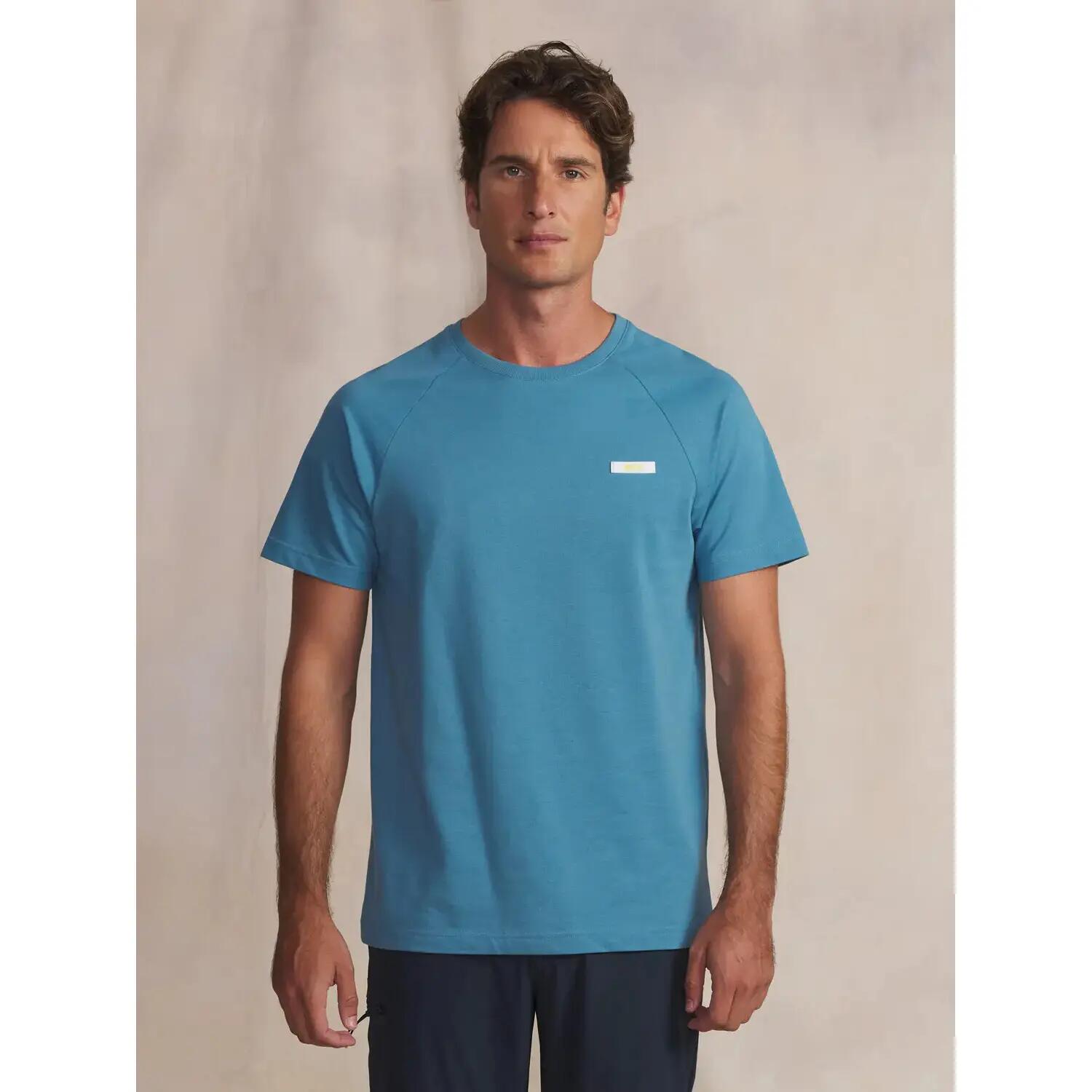 T-shirt manches courtes - Sport - Homme - Coupe ajustée - MAELLTEE - Bleu 2/4