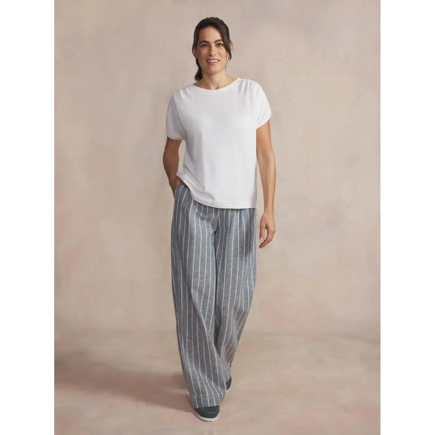 T-shirt - femme - manches courtes, encolure ronde - rommytee - blanc/ecru 3/5
