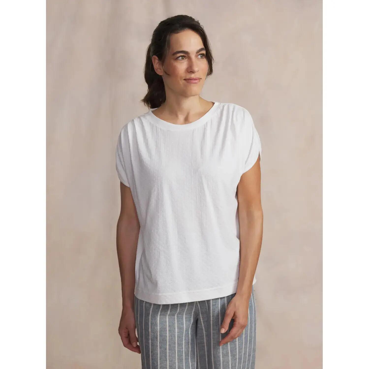 T-shirt - femme - manches courtes, encolure ronde - rommytee - blanc/ecru 2/5