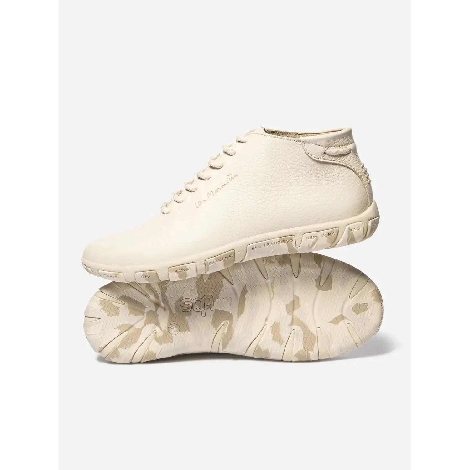 Chaussures - Lifestyle - Femme - Baskets montantes, cuir, camo - JUHAYNA - Beige 3/5