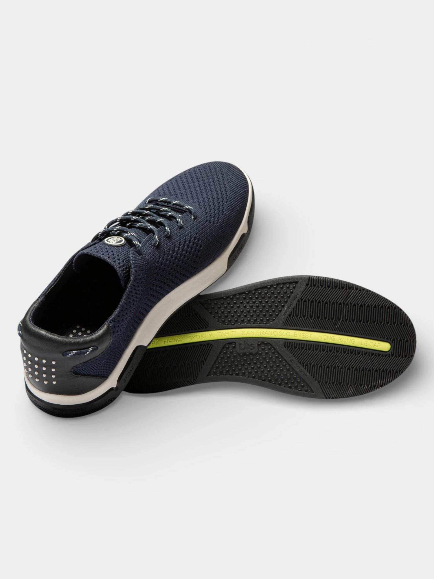 Chaussures - Sport - Homme - Tennis toile, lacets - GUEKNIT Bleu 4/5