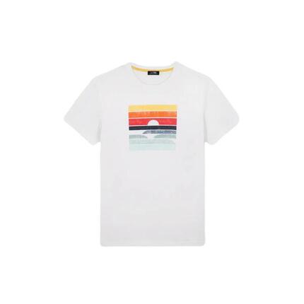 T-shirt Homme, col rond - KERANTEE - Blanc/écru