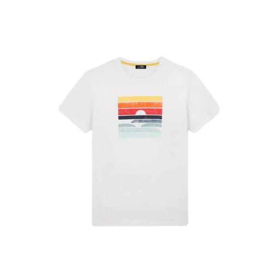 T-shirt Homme, col rond - KERANTEE - Blanc/écru