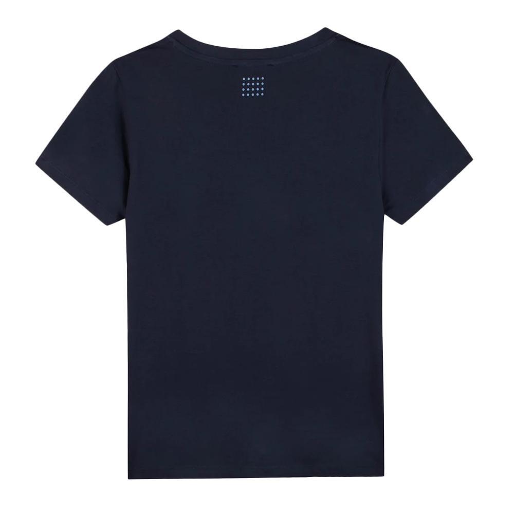 T-shirt manches courtes - sport - femme - col V - LUGDITEE - bleu marine 2/2